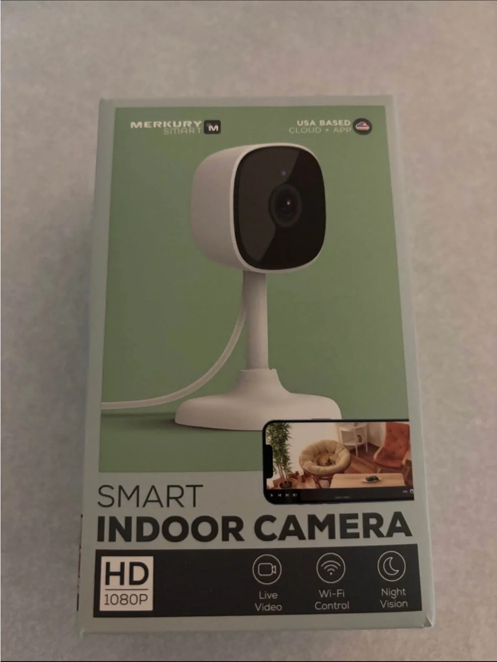 Merkury Smart White Indoor Camera - 1080P HD